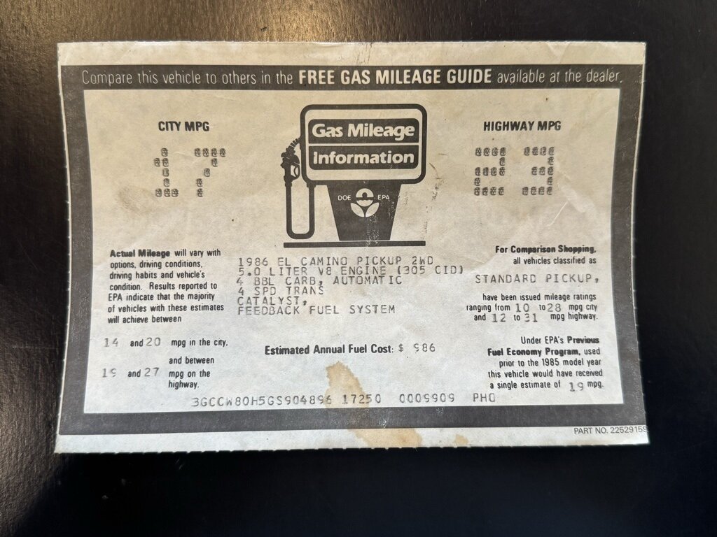 1986 Chevrolet El Camino Conquista - Photo 43 - Martin, TN 38237