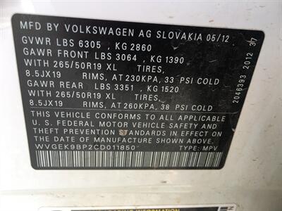 2012 Volkswagen Touareg TDI Sport  ALL WHEEL DRIVE - Photo 9 - Cottonwood, AZ 86326