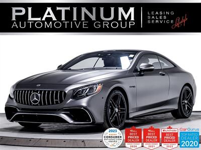 2018 Mercedes-Benz AMG S63,COUPE,603HP,DISTRONIC PLUS,NAV,HUD  