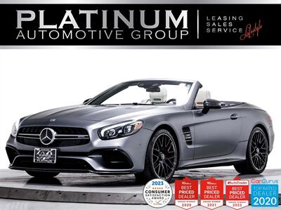 2018 Mercedes-Benz AMG SL63,577HP, V8, PREMIUM PKG, CARBON FIBRE TRIM  