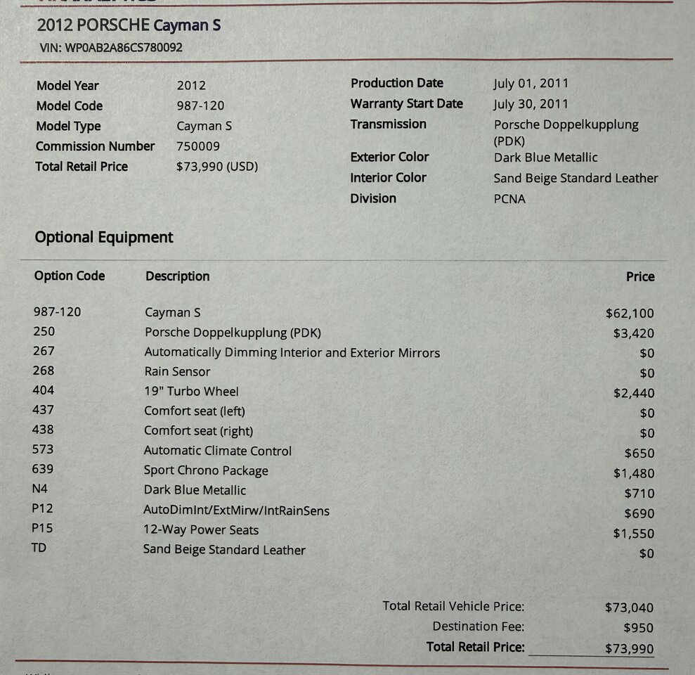 2012 Porsche Cayman S   - Photo 8 - West Palm Beach, FL 33409