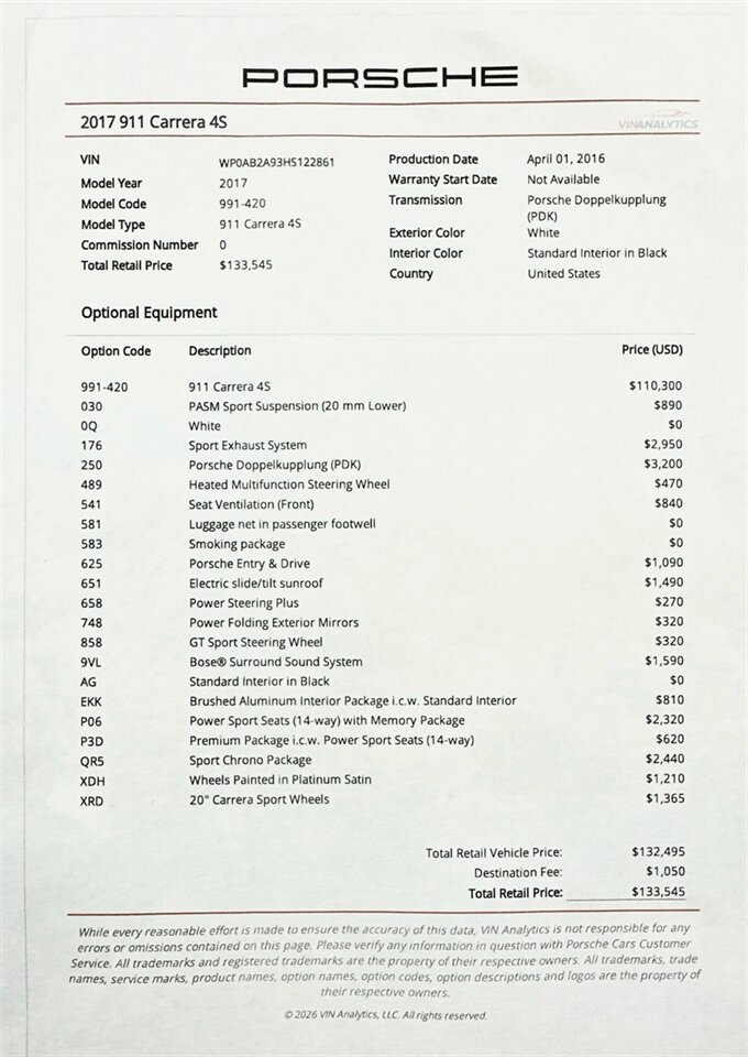 2017 Porsche 911 Carrera 4S   - Photo 6 - West Palm Beach, FL 33409