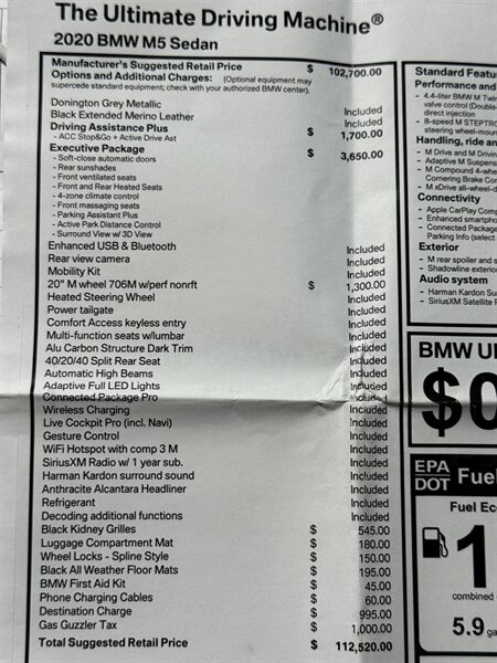 2020 BMW M5   - Photo 5 - West Palm Beach, FL 33409