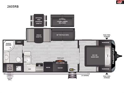 2024 KEYSTONE RV PASSPORT GT2605RB   - Photo 2 - Waco, TX 76712