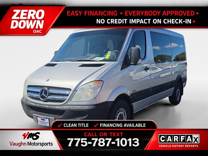 Silver Gray 2012 Mercedes-Benz Sprinter Van Rear-Wheel Drive Automatic