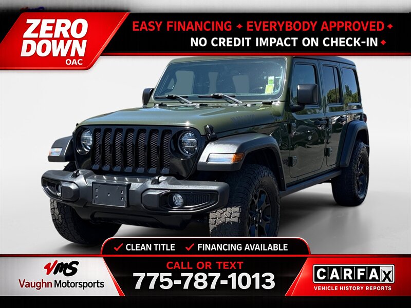2021 Jeep Wrangler Unlimited Willys Sport   - Photo 1 - Reno, NV 89502