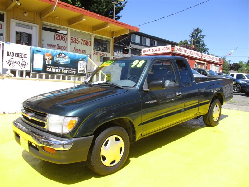 Green 1998 Toyota Tacoma Pickup Truck 5-Speed Manual