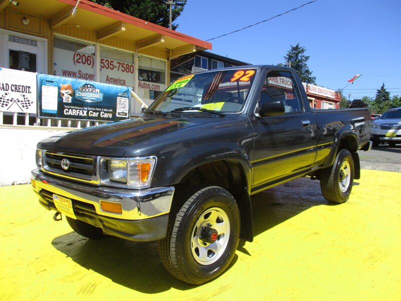 Dark Gray Metallic 1992 Toyota Pickup Pickup Truck Four-Wheel Drive 5-Speed Manual