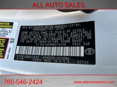 2021 Toyota Camry XSE   - Photo 35 - Escondido, CA 92029