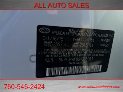 2016 Hyundai SONATA Limited   - Photo 33 - Escondido, CA 92029