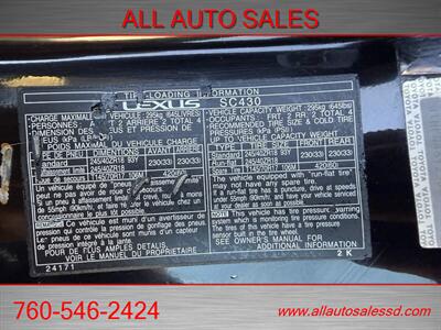 2003 Lexus SC - Photo 46 - Escondido, CA 92029