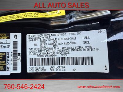 2015 Toyota Tundra SR5 - Photo 37 - Escondido, CA 92029