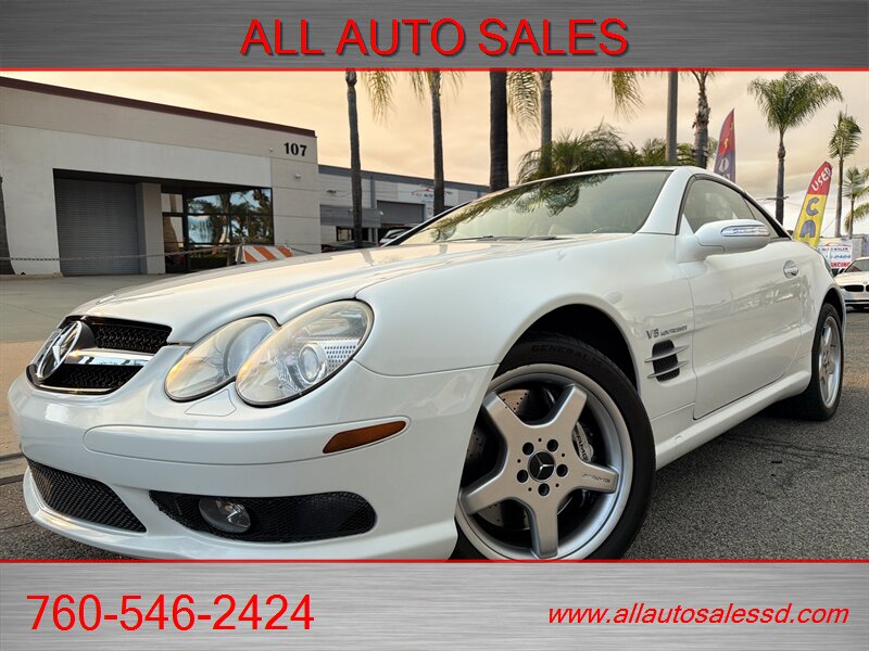 White 2006 Mercedes-Benz SL-Class Convertible Rear-Wheel Drive Automatic
