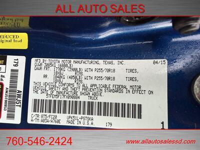 2015 Toyota Tundra SR5   - Photo 34 - Escondido, CA 92029