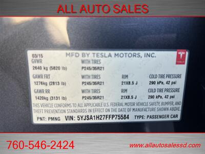 2015 Tesla Model S 85D   - Photo 31 - Escondido, CA 92029