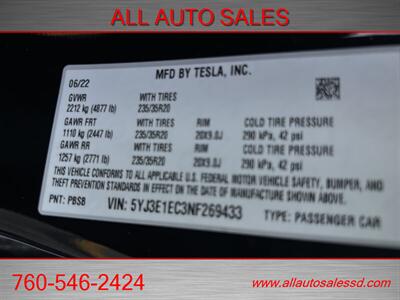 2022 Tesla Model 3 Performance   - Photo 39 - Escondido, CA 92029