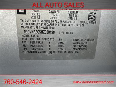 2017 Chevrolet Silverado 1500 LT Z71 - Photo 29 - Escondido, CA 92029