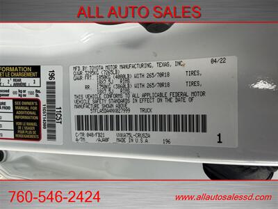 2022 Toyota Tundra SR5 - Photo 43 - Escondido, CA 92029