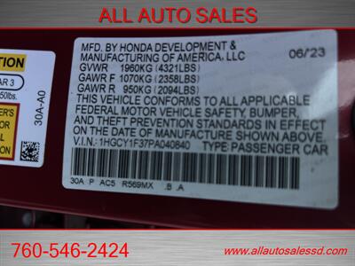 2023 Honda Accord EX   - Photo 34 - Escondido, CA 92029