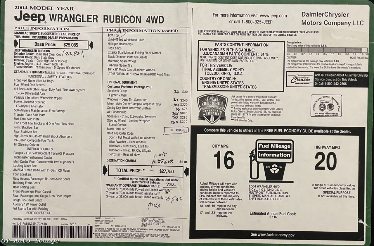 2004 Jeep Wrangler Rubicon - Photo 65 - Rancho Cordova, CA 95742