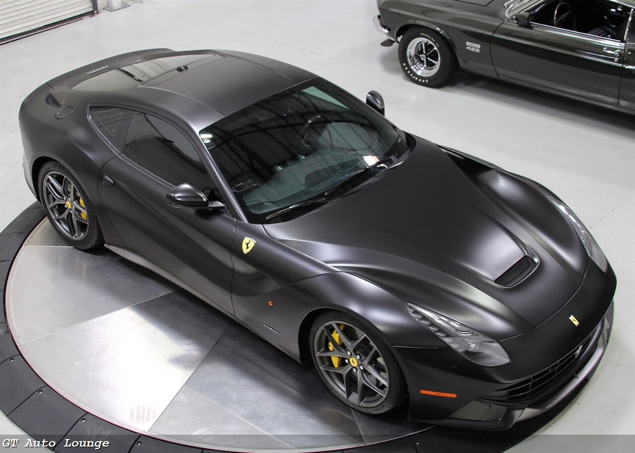 Matte Black Satin Ferrari F12 Berlinetta by Elite Wrap - GTspirit