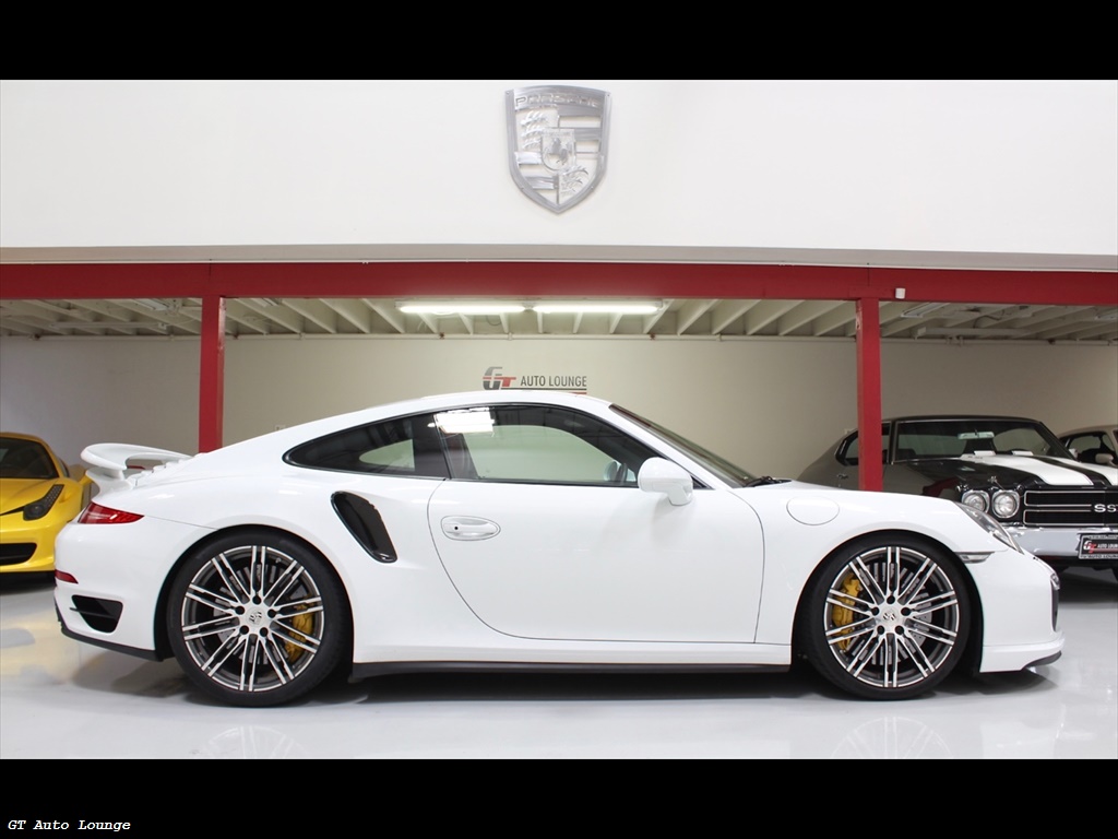 2014 Porsche 911 Turbo S White On Black Red Interior 14k