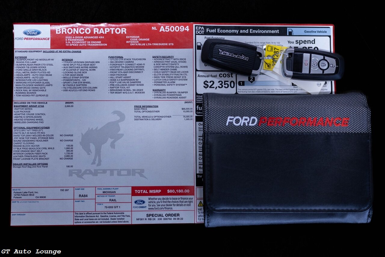 2022 Ford Bronco Raptor - Photo 51 - Rancho Cordova, CA 95742