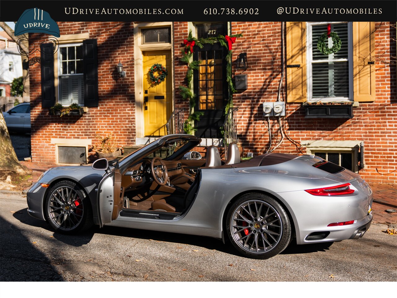 2017 Porsche 911 Carrera S  991.2 Cabriolet Saddle Brown Lthr Brown Top Adap Sport Seats Prem Pkg Plus Carbon Fiber RS Spyder Whls - Photo 9 - West Chester, PA 19382