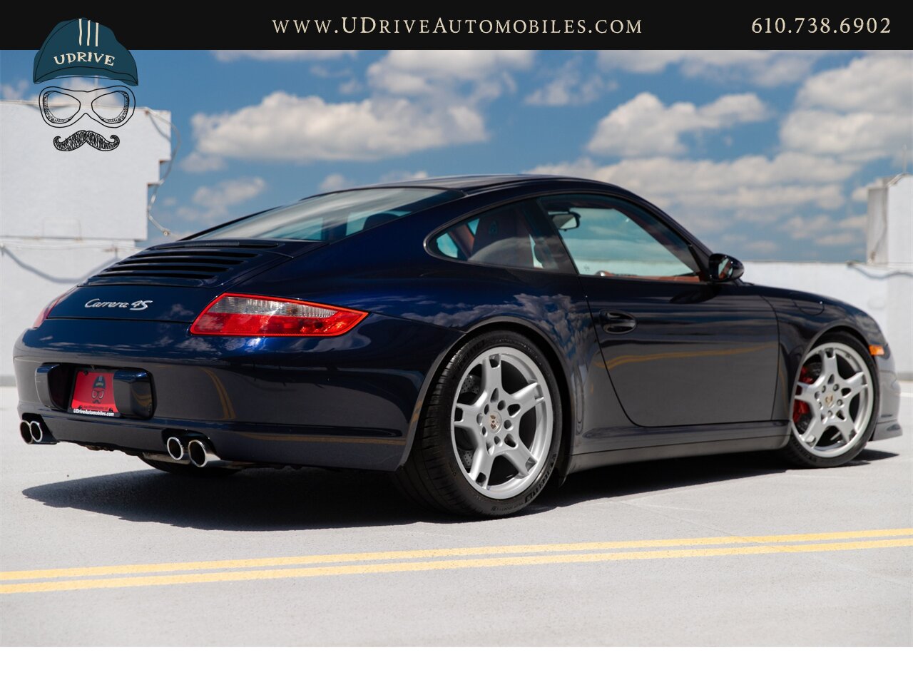 2007 Porsche 911 Carrera 4S 997 C4S 6 Spd Sport Chrono Sport Exhst  RARE Midnight Blue over Terracotta Full Lthr Thicker Steering Wheel - Photo 4 - West Chester, PA 19382