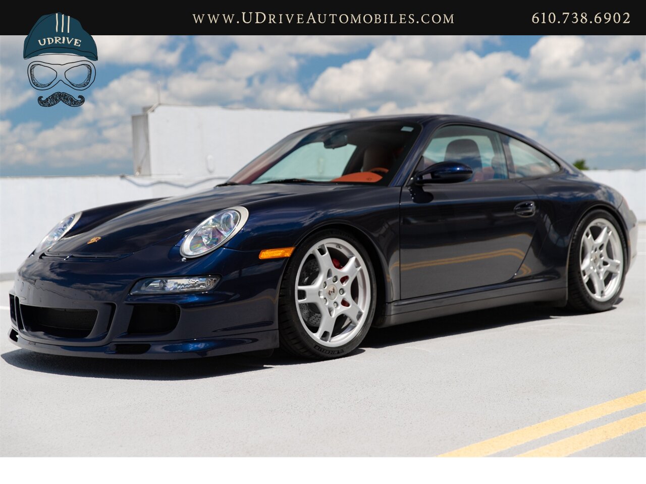 2007 Porsche 911 Carrera 4S 997 C4S 6 Spd Sport Chrono Sport Exhst  RARE Midnight Blue over Terracotta Full Lthr Thicker Steering Wheel - Photo 9 - West Chester, PA 19382