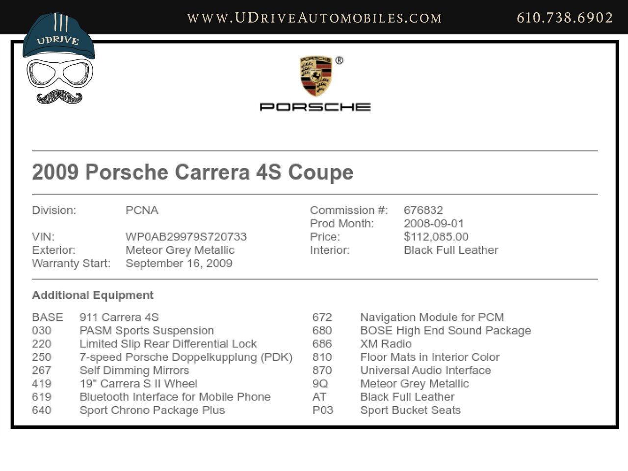 2009 Porsche 911 Carrera 4S  997.2 C4S PDK Chrono Full Lthr PASM NAV - Photo 2 - West Chester, PA 19382