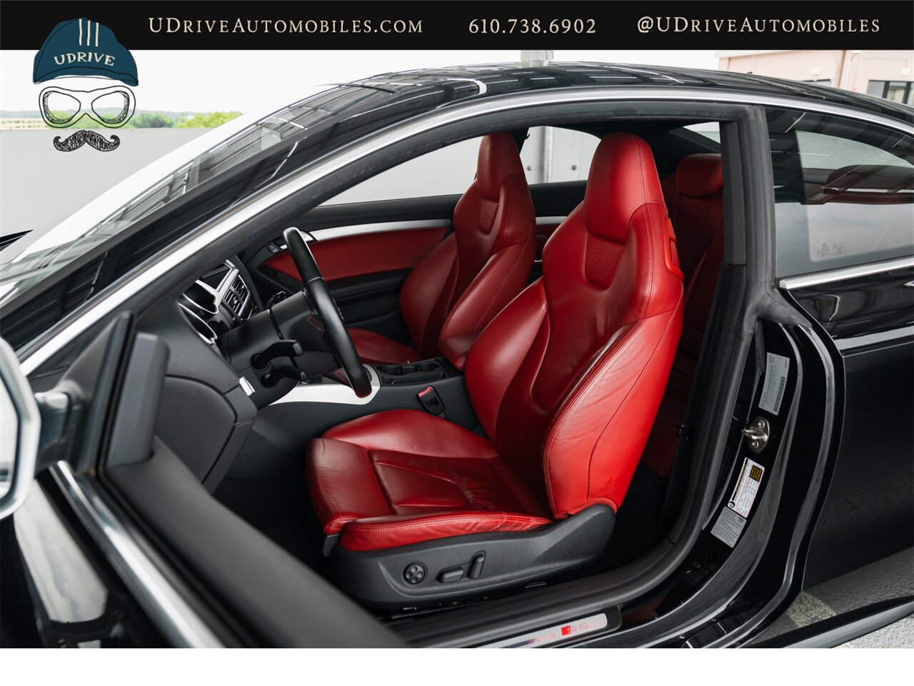 2008 Audi S5 Quattro  6 Speed Manual Magma Red Leather - Photo 6 - West Chester, PA 19382