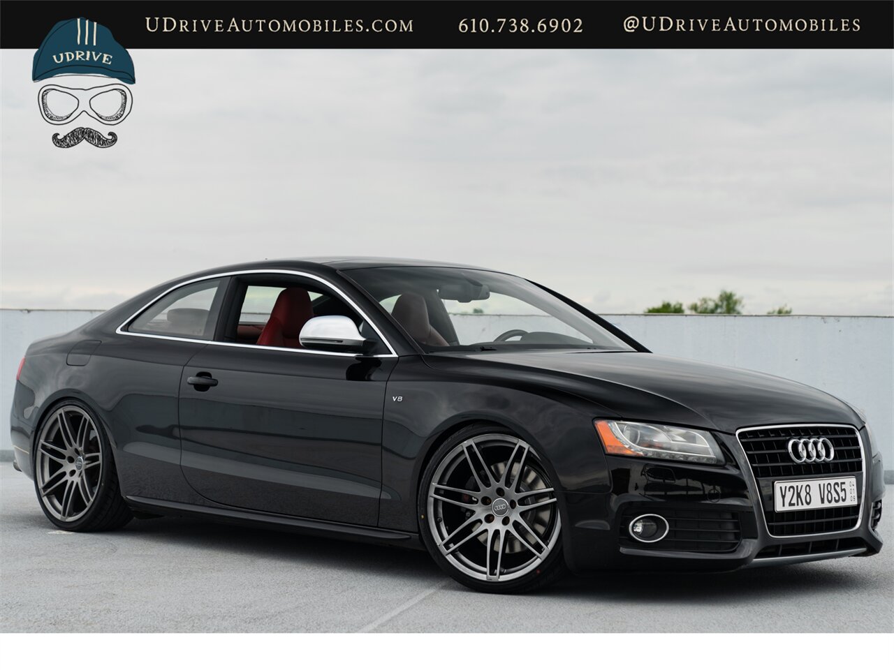 2008 Audi S5 Quattro  6 Speed Manual Magma Red Leather - Photo 3 - West Chester, PA 19382