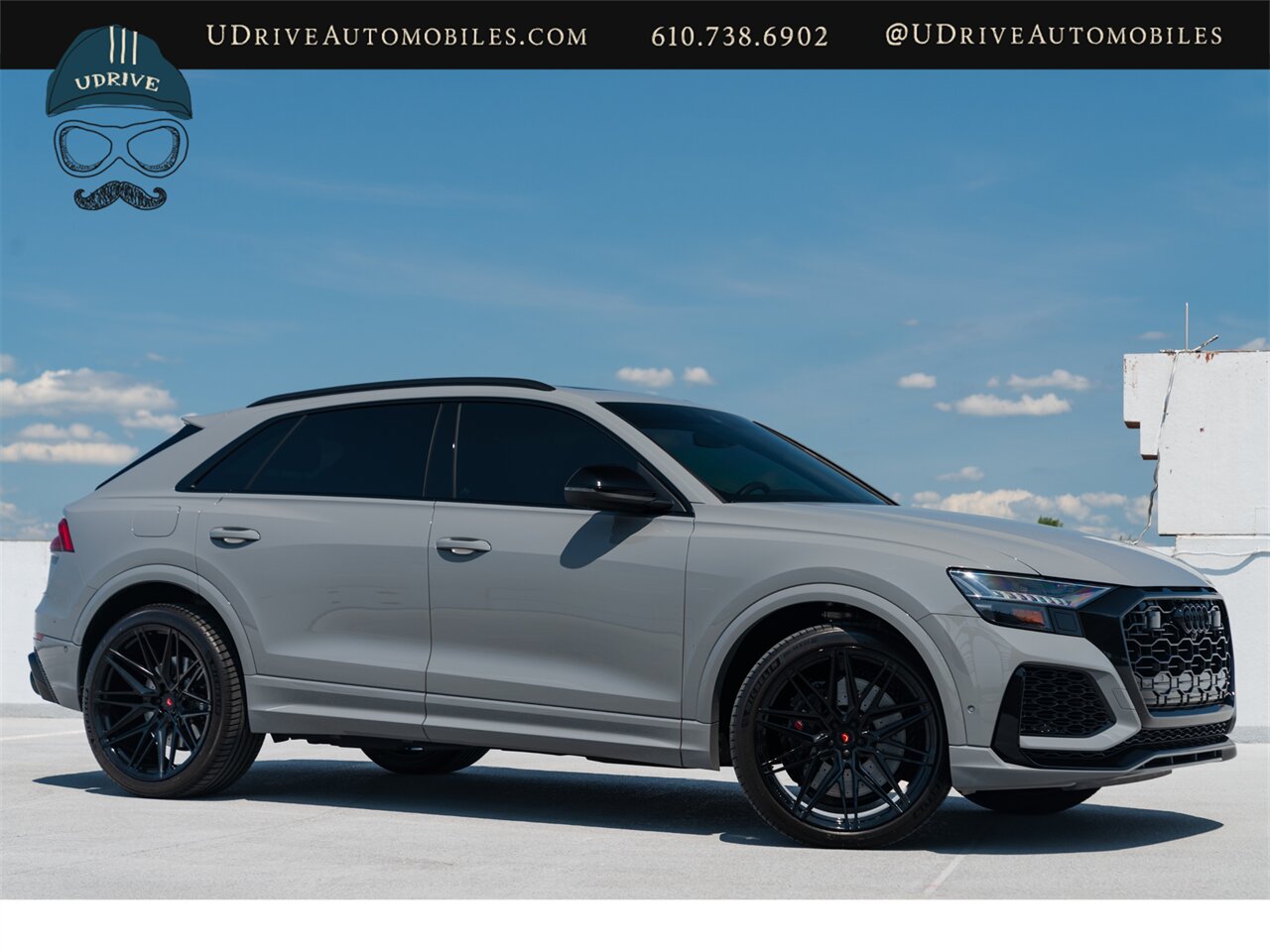 2023 Audi RS Q8 4.0T quattro  Nardo Gray Black Optic Package Warranty 4k Miles - Photo 3 - West Chester, PA 19382
