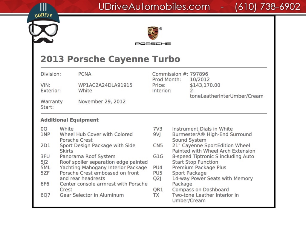 2013 Porsche Cayenne Turbo $143k MSRP 1 of a Kind Spec Burmester   - Photo 2 - West Chester, PA 19382