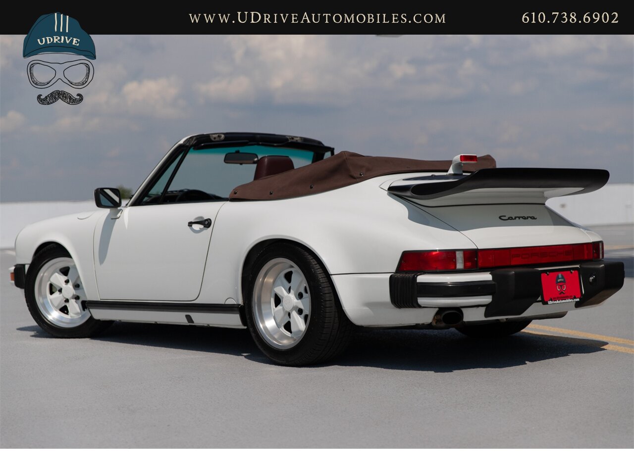 1987 Porsche 911 Carrera Cabriolet G50 5 Speed Sport Seats  Locking Differential Front Rear Spoilers Sport Shocks White Fuchs - Photo 6 - West Chester, PA 19382