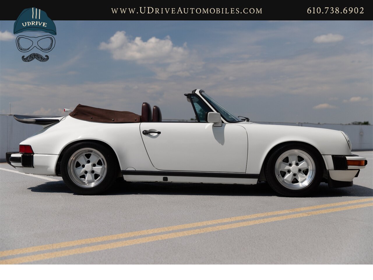 1987 Porsche 911 Carrera Cabriolet G50 5 Speed Sport Seats  Locking Differential Front Rear Spoilers Sport Shocks White Fuchs - Photo 15 - West Chester, PA 19382