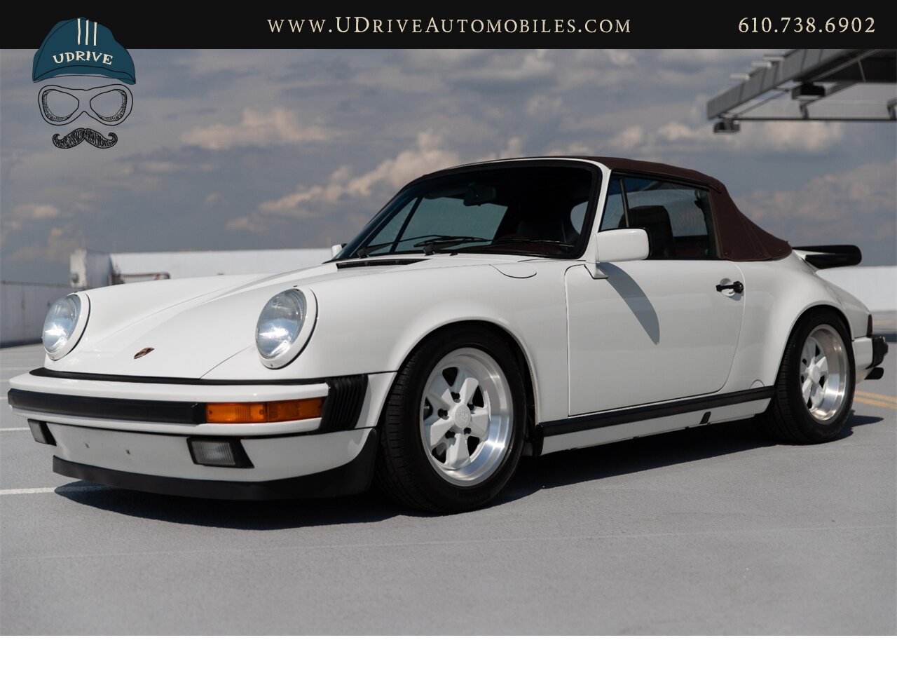 1987 Porsche 911 Carrera Cabriolet G50 5 Speed Sport Seats  Locking Differential Front Rear Spoilers Sport Shocks White Fuchs - Photo 11 - West Chester, PA 19382