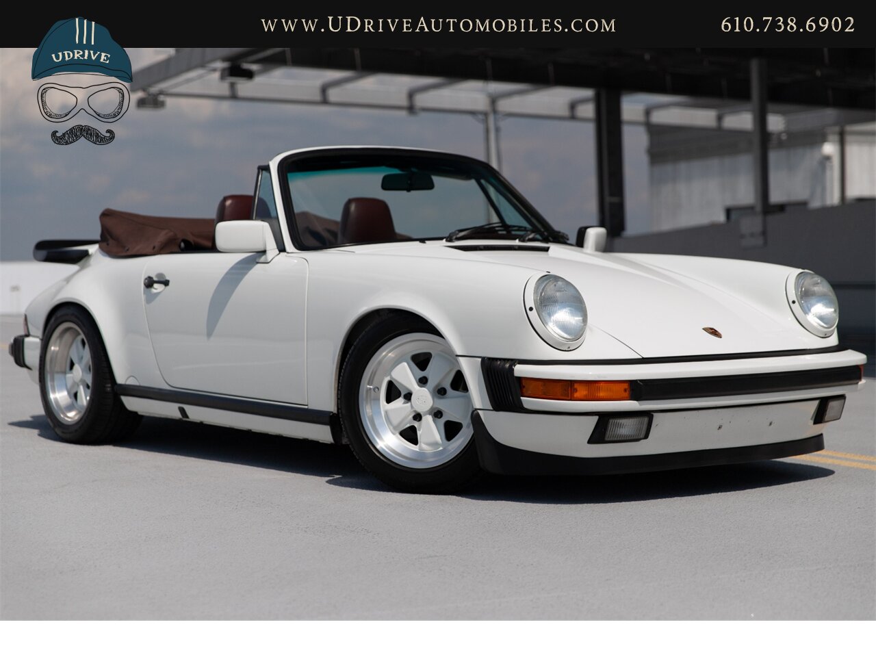 1987 Porsche 911 Carrera Cabriolet G50 5 Speed Sport Seats  Locking Differential Front Rear Spoilers Sport Shocks White Fuchs - Photo 5 - West Chester, PA 19382