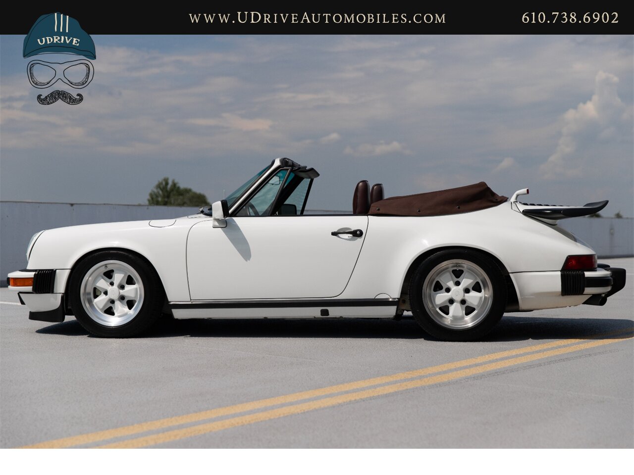 1987 Porsche 911 Carrera Cabriolet G50 5 Speed Sport Seats  Locking Differential Front Rear Spoilers Sport Shocks White Fuchs - Photo 7 - West Chester, PA 19382