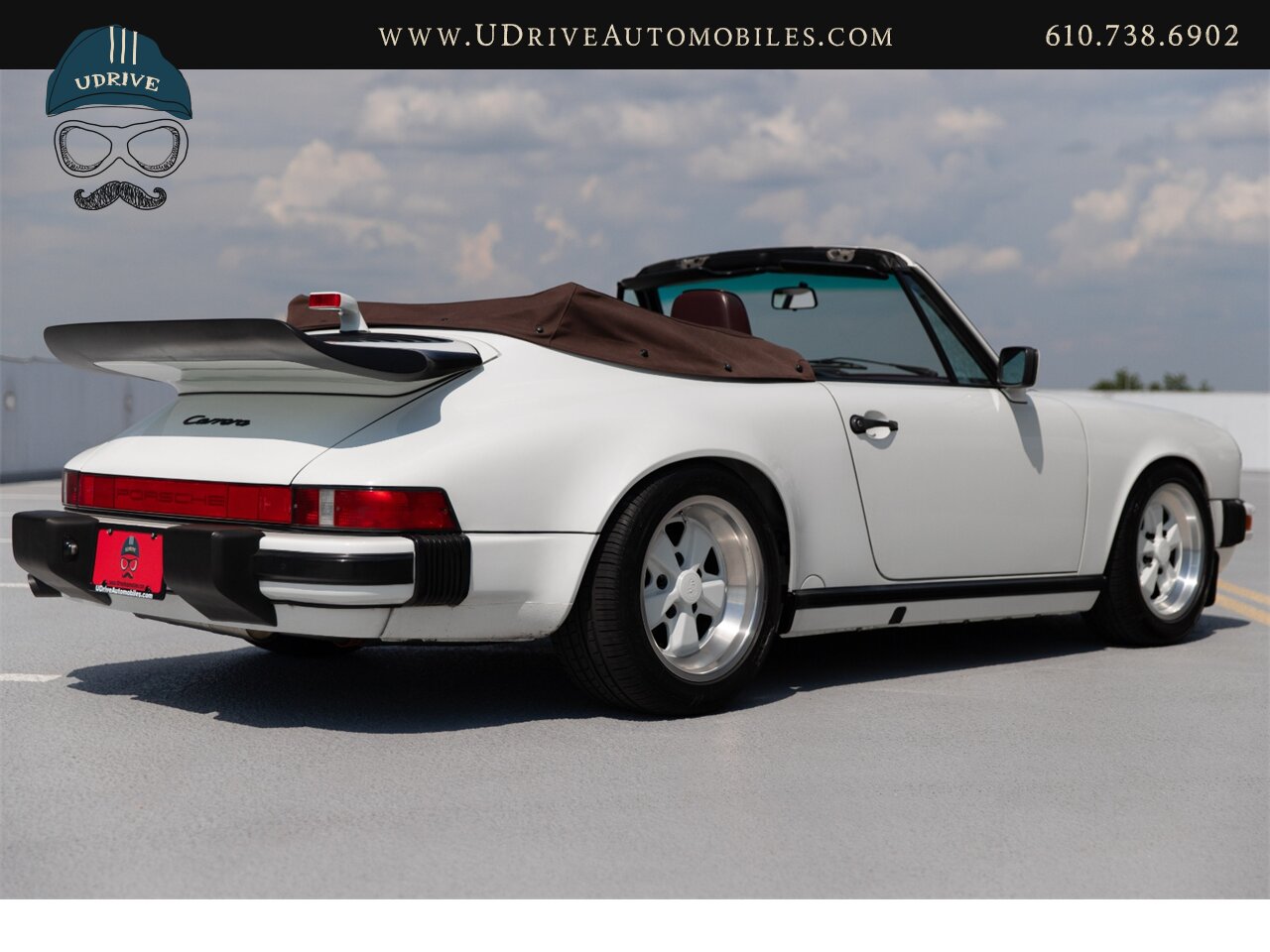 1987 Porsche 911 Carrera Cabriolet G50 5 Speed Sport Seats  Locking Differential Front Rear Spoilers Sport Shocks White Fuchs - Photo 17 - West Chester, PA 19382