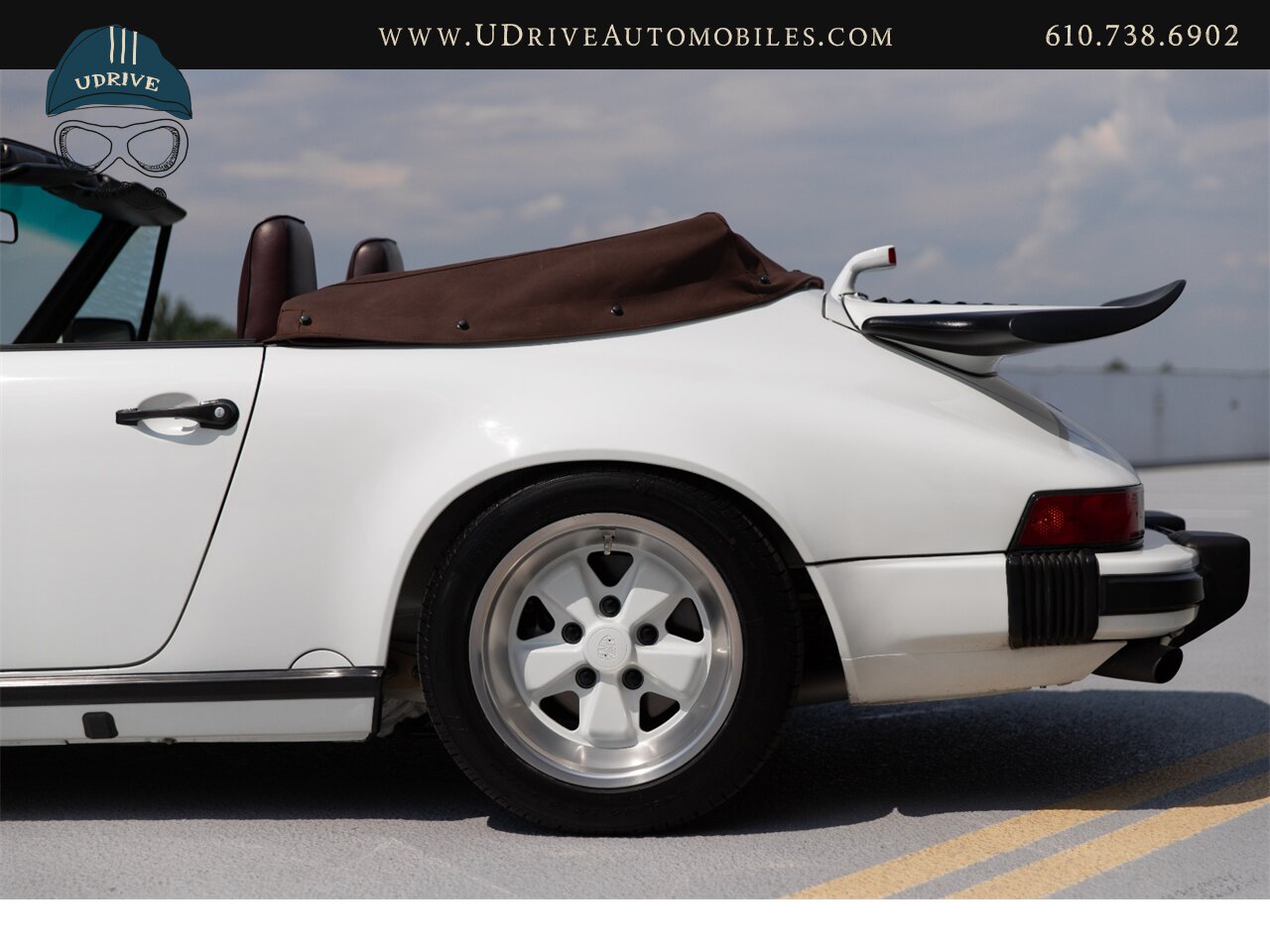 1987 Porsche 911 Carrera Cabriolet G50 5 Speed Sport Seats  Locking Differential Front Rear Spoilers Sport Shocks White Fuchs - Photo 21 - West Chester, PA 19382