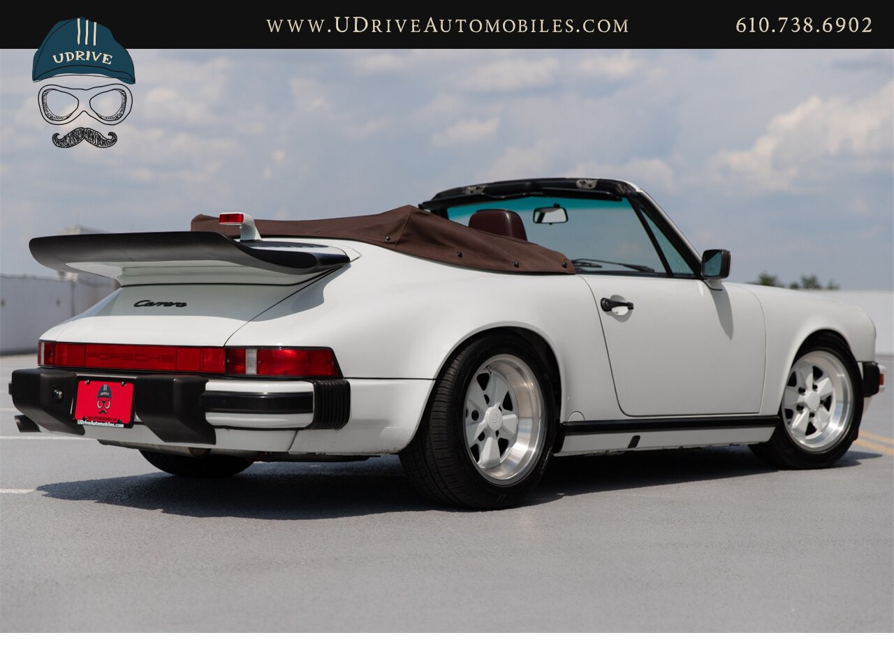 1987 Porsche 911 Carrera Cabriolet G50 5 Speed Sport Seats  Locking Differential Front Rear Spoilers Sport Shocks White Fuchs - Photo 4 - West Chester, PA 19382