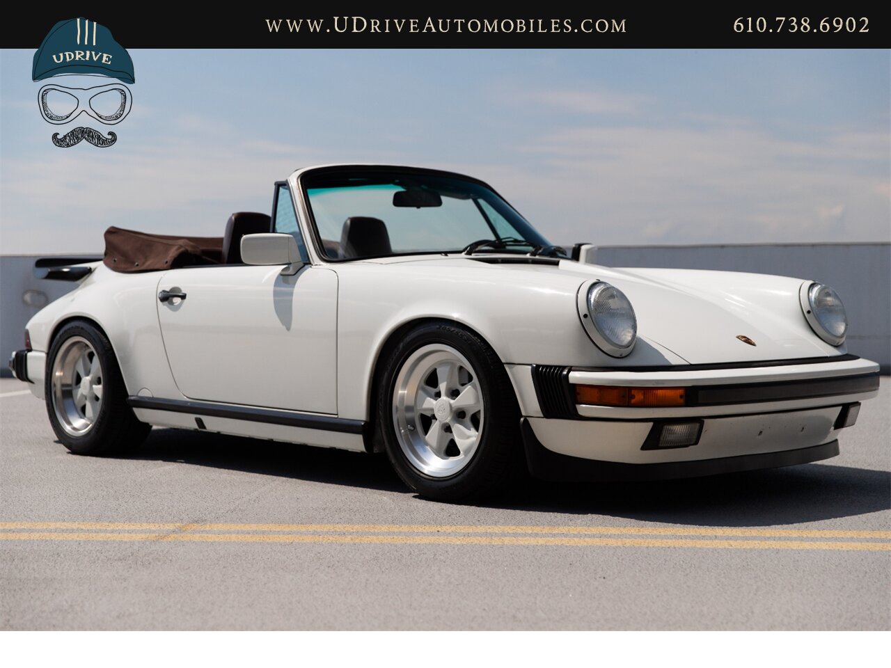 1987 Porsche 911 Carrera Cabriolet G50 5 Speed Sport Seats  Locking Differential Front Rear Spoilers Sport Shocks White Fuchs - Photo 14 - West Chester, PA 19382