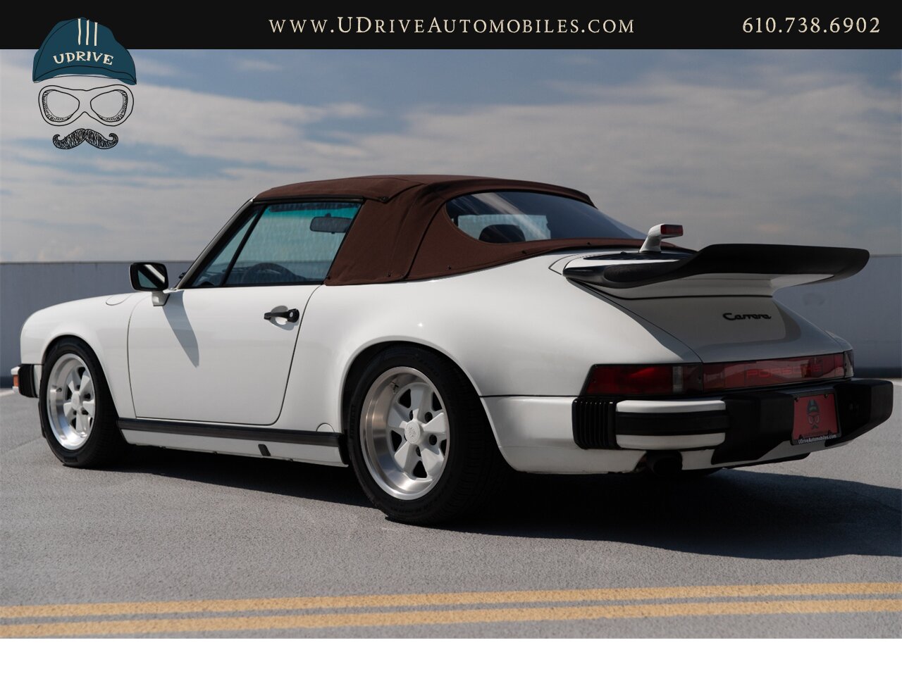 1987 Porsche 911 Carrera Cabriolet G50 5 Speed Sport Seats  Locking Differential Front Rear Spoilers Sport Shocks White Fuchs - Photo 23 - West Chester, PA 19382