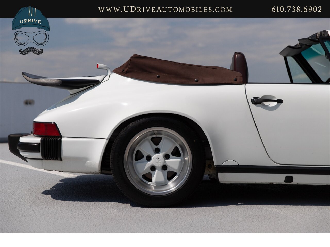 1987 Porsche 911 Carrera Cabriolet G50 5 Speed Sport Seats  Locking Differential Front Rear Spoilers Sport Shocks White Fuchs - Photo 16 - West Chester, PA 19382