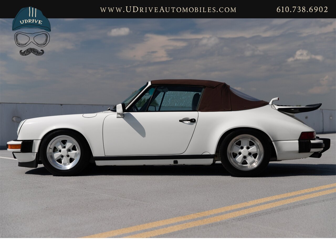 1987 Porsche 911 Carrera Cabriolet G50 5 Speed Sport Seats  Locking Differential Front Rear Spoilers Sport Shocks White Fuchs - Photo 8 - West Chester, PA 19382