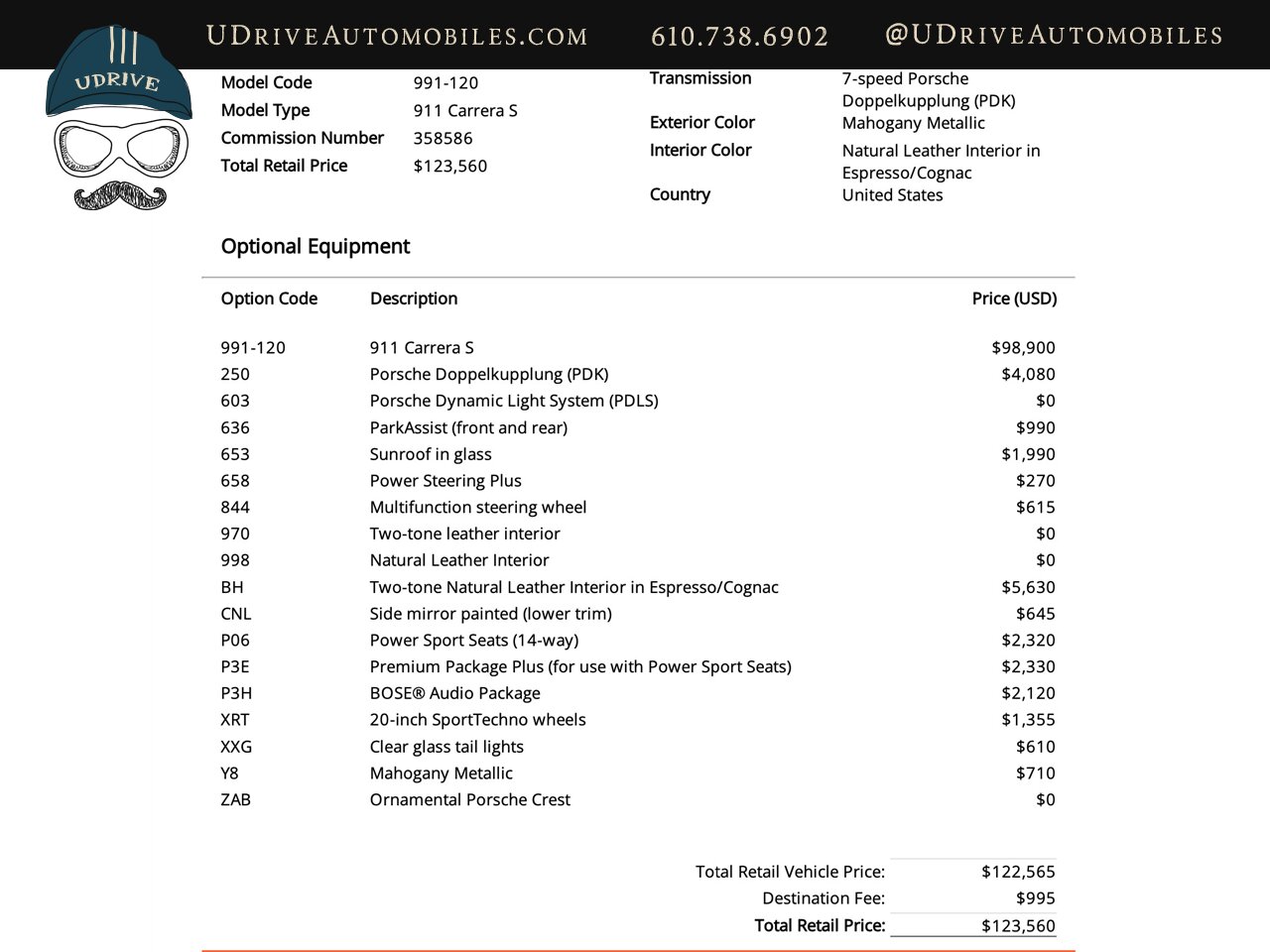 2014 Porsche 911 Carrera S  991 Rare Color Prem Pkg Plus 20in Sport Techno Whls PDLS Clear Tails - Photo 1 - West Chester, PA 19382