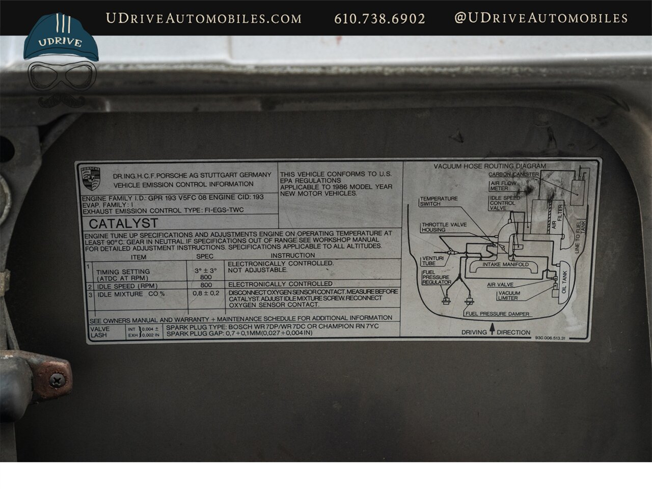 1986 Porsche 911 Carrera Targa 1 Owner Detailed Service History Rare Colorway $26k in Recent Receipts - Photo 67 - West Chester, PA 19382