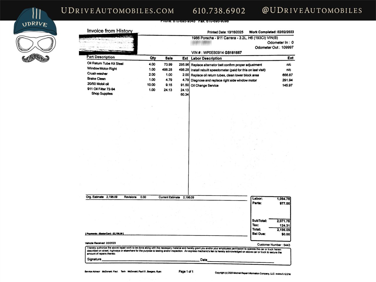 1986 Porsche 911 Carrera Targa 1 Owner Detailed Service History Rare Colorway $26k in Recent Receipts - Photo 94 - West Chester, PA 19382